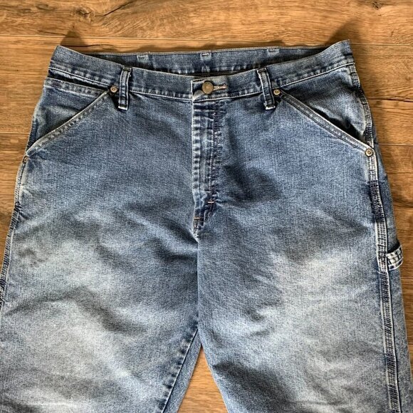 Wrangler Y2K Distressed Carpenter Utility Denim Jeans - Picture 3 of 12